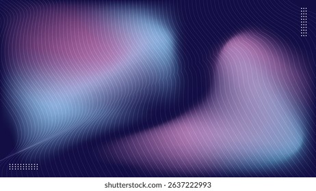 Abstract modern blue and pink fluid waves background.Vector illustration