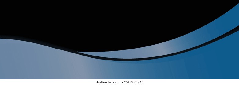 Abstract modern blue sky wave design background. vector