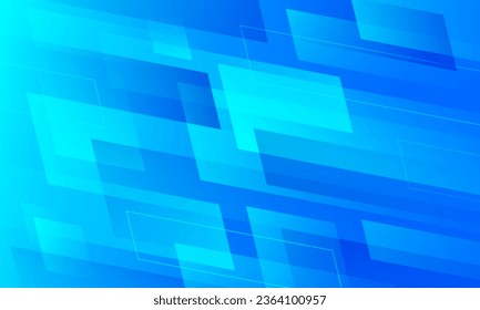 Resumen del fondo de un cartel de tecnología azul moderna. Composición dinámica de formas. Ilustración del vector