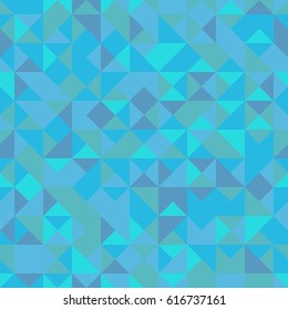 Abstract modern blue triangle seamless pattern , background , vector.