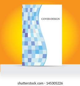 abstract modern blue wave background . blue business cover template. vector brochure design