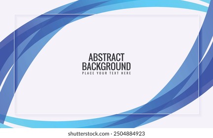 abstract modern blue wave background