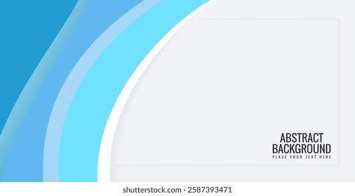 abstract modern blue wave background