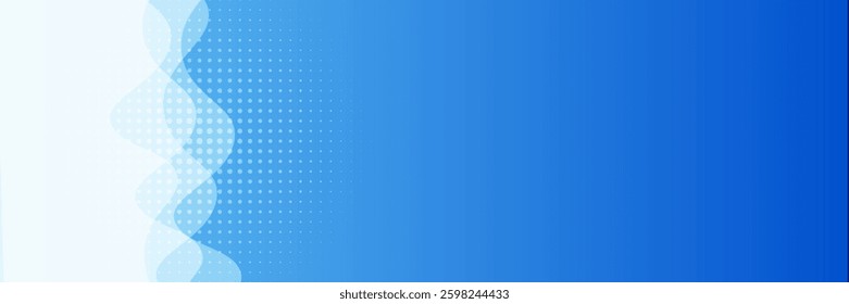 Abstract modern blue wave vector background. vector ilustration