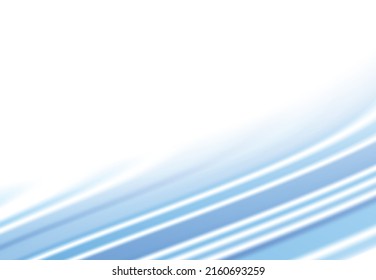 Abstract modern blue wavy background. Curved lines design for report, poster. Vector illustration
