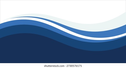 Abstrato azul moderno com abstrato cabeçalho ondulado business banner horizontal fundo