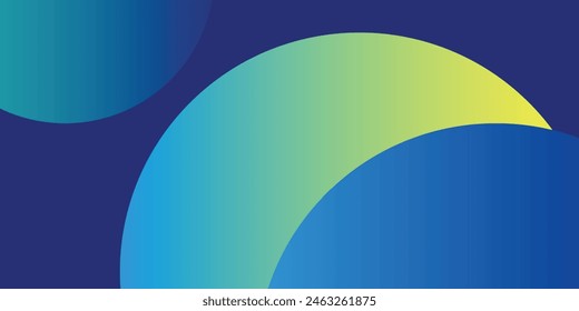 Abstract modern blue and yellow background. Vector illustration design for presentation, banner, cover, web, flyer, card, poster, wallpaper, texture, slide, magazine, and powerpoint vector