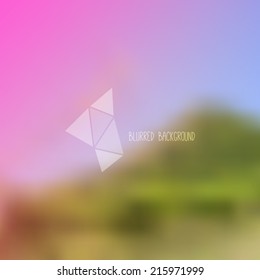 Abstract Modern Blurred Background - Vector Illustration