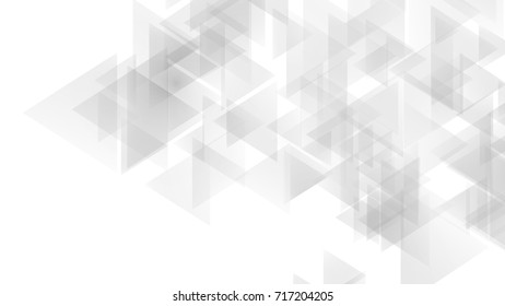 Abstract Modern Blurs Geometric Triangles White and Gray Vector Backgrounds