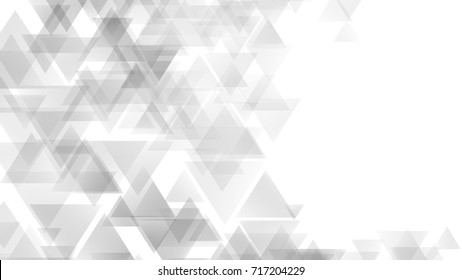 Abstract Modern Blurs Geometric Triangles White and Gray Vector Backgrounds