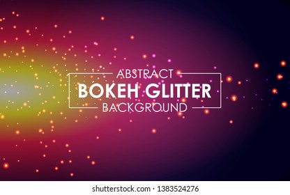 abstract modern bokeh background. bokeh background with sparkling glitter particle design