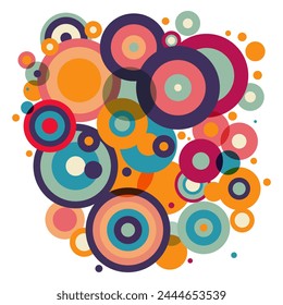 Abstract, modern, bright design for backgrounds, postcards, posters. Vector illustration on isolated white background.