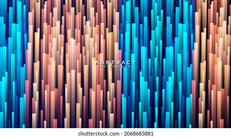 Abstract modern bright gradient geometric lines stripes background. Overlap dynamic lines pattern design. Futuristic technology concept. Modern simple texture elements