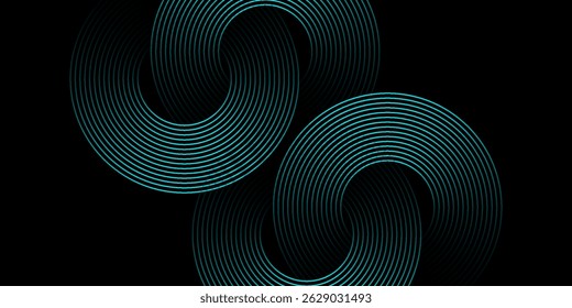 Abstractas fondo degradado verde brillante moderno con elemento de líneas de círculo de neón brillante y decoración de puntos de semitono. Diseño creativo de textura simple de moda. Traje para la presentación, Sitio web
