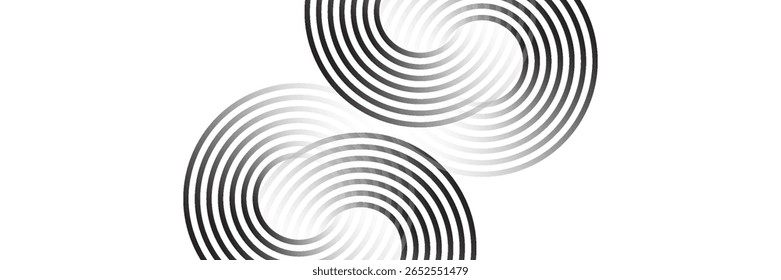 Abstract modern bright green gradient background with glowing neon circle lines element and halftone dots decoration. Trendy simple texture creative design. Suit for presentation, website