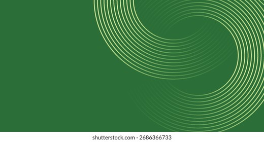 Abstractas fondo degradado verde brillante moderno con elemento de líneas de círculo de neón brillante y decoración de puntos de semitono. Diseño creativo de textura simple de moda. Traje para la presentación, Sitio web