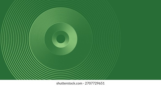 Abstract modern bright green gradient background with glowing neon circle lines element and halftone dots decoration. Elegant Trendy simple texture creative design. Suit for presentation
