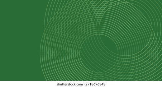 Abstractas fondo degradado verde brillante moderno con elemento de líneas de círculo de neón brillante y decoración de puntos de semitono. Diseño creativo de textura simple de moda