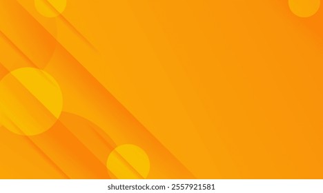 Abstract modern bright orange gradient background. Trendy simple diagonal dynamic geometric stripes vector design with shine lines and shadow.