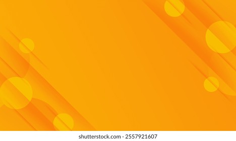 Abstract modern bright orange gradient background. Trendy simple diagonal dynamic geometric stripes vector design with shine lines and shadow.