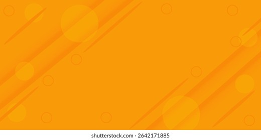 Abstract modern bright orange gradient background. Trendy simple diagonal dynamic geometric stripes vector design with shine lines and shadow.