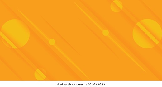Abstract modern bright orange gradient background. Trendy simple diagonal dynamic geometric stripes vector design with shine lines and shadow.
