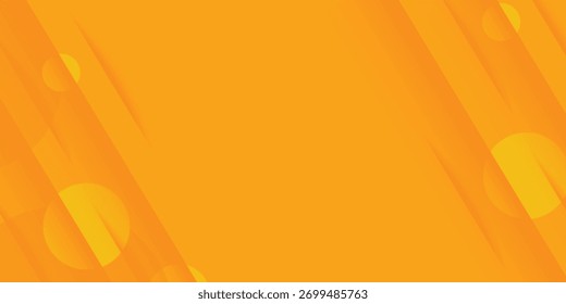 Resumo moderno fundo gradiente laranja brilhante. Design de vetor de listras geométricas diagonais simples e moderno com linhas de brilho e sombra.