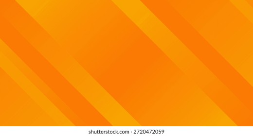 Resumo moderno fundo gradiente laranja brilhante. Design de vetor de listras geométricas diagonais simples e moderno com linhas de brilho e sombra.