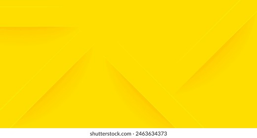Abstract modern bright yellow gradient background. Trendy simple diagonal dynamic geometric stripes vector design with shine lines and shadow.