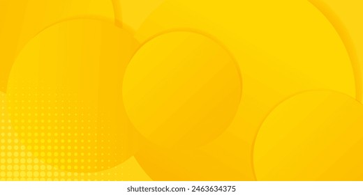 Abstract modern bright yellow gradient background. Trendy simple diagonal dynamic geometric stripes vector design with shine lines and shadow.