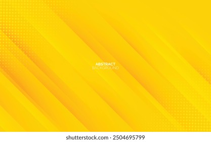 Abstract modern bright yellow gradient background. Trendy simple diagonal dynamic geometric stripes vector design with shine lines and shadow. Suit for cover, poster, brochure, banner, website, flyer