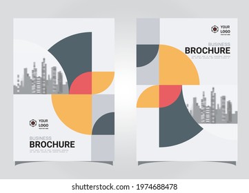Abstract modern brochure design vector template