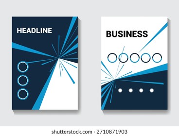 Abstract modern brochure or flyer design template set