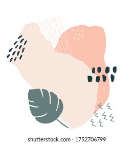 Abstrakter, moderner Pinselstrich-Hintergrund für Ihr Design