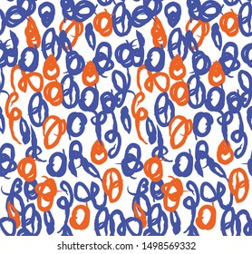 Abstract Modern Brushstrokes Seamless Print Pattern in Vector - This is a abstract brushstrokes pattern suitable for prints, patterns and backgrounds for various mediums and websites
