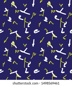 Abstract Modern Brushstrokes Seamless Print Pattern in Vector - This is a abstract brushstrokes pattern suitable for prints, patterns and backgrounds for various mediums and websites
