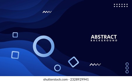 Abstract modern bsckground with elipse and rectangle graphic element, blue modern abstract background for banner and landing page