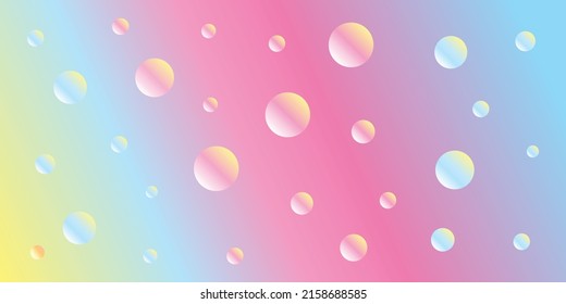 Abstract modern bubble background vector for banner and other design template