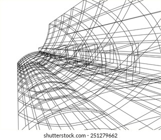 abstract modern building