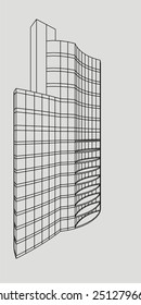 abstract modern building