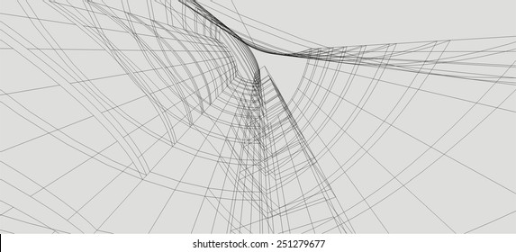 abstract modern building