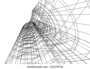 abstract modern building