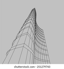 abstract modern building