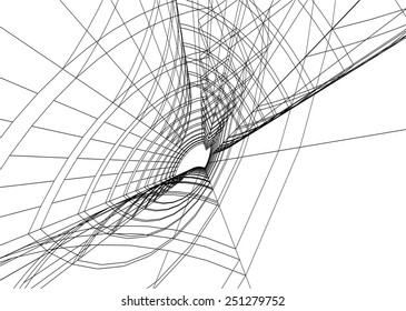 abstract modern building