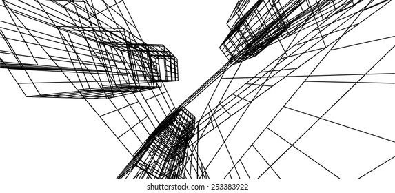 abstract modern building