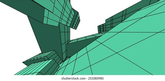 abstract modern building