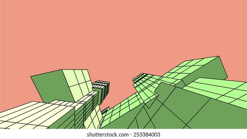 abstract modern building