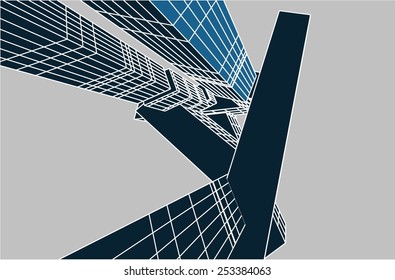 abstract modern building