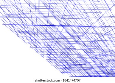 abstract modern building architectural 3d illustration 