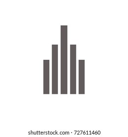 Abstract modern building logo design template vector